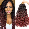 Bouclés Synthétique Ombre Ondulée Gypsy Locs Crochet Cheveux